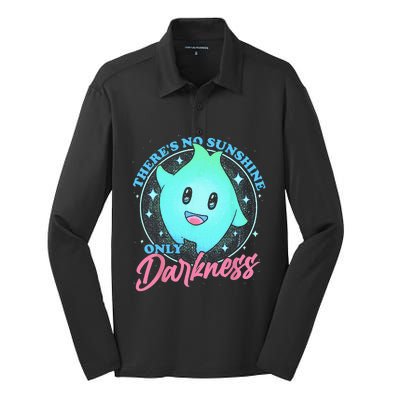 There's No Sunshine Only Darkness Silk Touch Performance Long Sleeve Polo