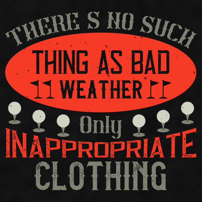 There’s No Such Thing As Bad Weather, Only Inappropriate Clothing Ladies PosiCharge Tri-Blend Wicking Tank