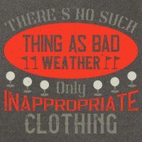 There’s No Such Thing As Bad Weather, Only Inappropriate Clothing Cotton Canvas Backpack