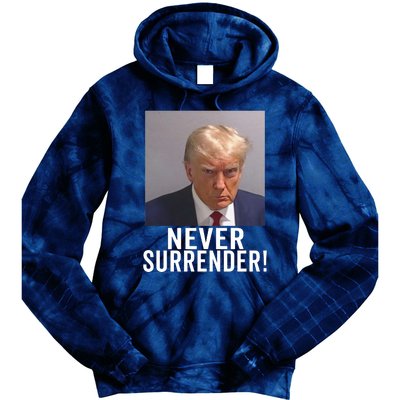 Trump Never Surrender Tie Dye Hoodie