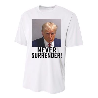 Trump Never Surrender Performance Sprint T-Shirt