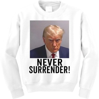 Trump Never Surrender Kids Sweatshirt