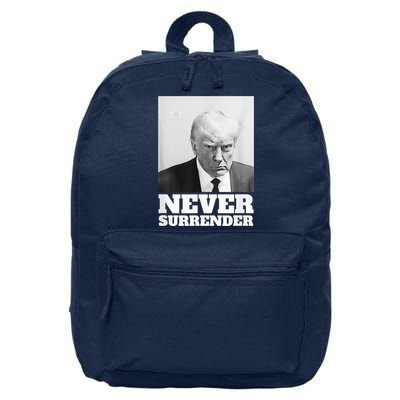 Trump Never Surrender Mug Shot 16 in Basic Backpack