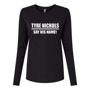 Tyre Nichols Say His Name! Womens Cotton Relaxed Long Sleeve T-Shirt