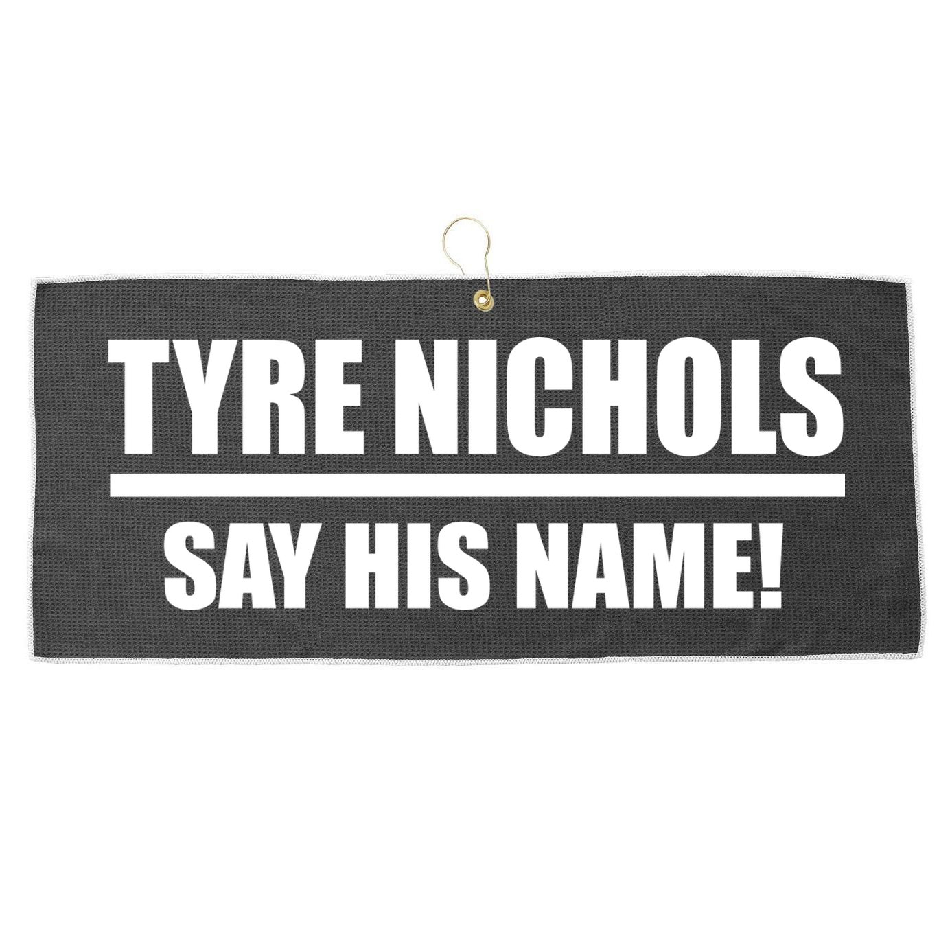 Tyre Nichols Say His Name! Large Microfiber Waffle Golf Towel