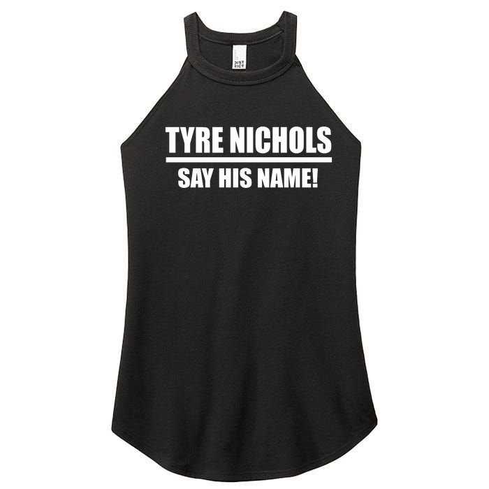 Tyre Nichols Say His Name! Women's Perfect Tri Rocker Tank