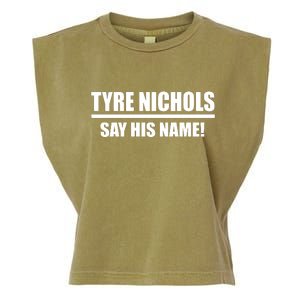 Tyre Nichols Say His Name! Garment-Dyed Women's Muscle Tee