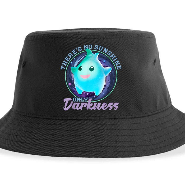 Theres No Sunshine Only Darkness Shiny Sustainable Bucket Hat