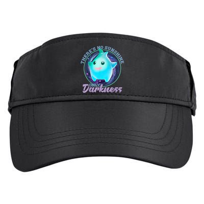 Theres No Sunshine Only Darkness Shiny Adult Drive Performance Visor