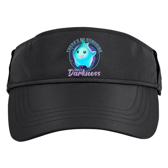 Theres No Sunshine Only Darkness Shiny Adult Drive Performance Visor