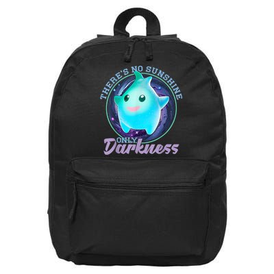 Theres No Sunshine Only Darkness Shiny 16 in Basic Backpack