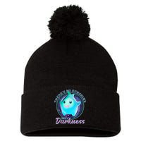 Theres No Sunshine Only Darkness Shiny Pom Pom 12in Knit Beanie