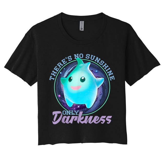 Theres No Sunshine Only Darkness Shiny Crop Top