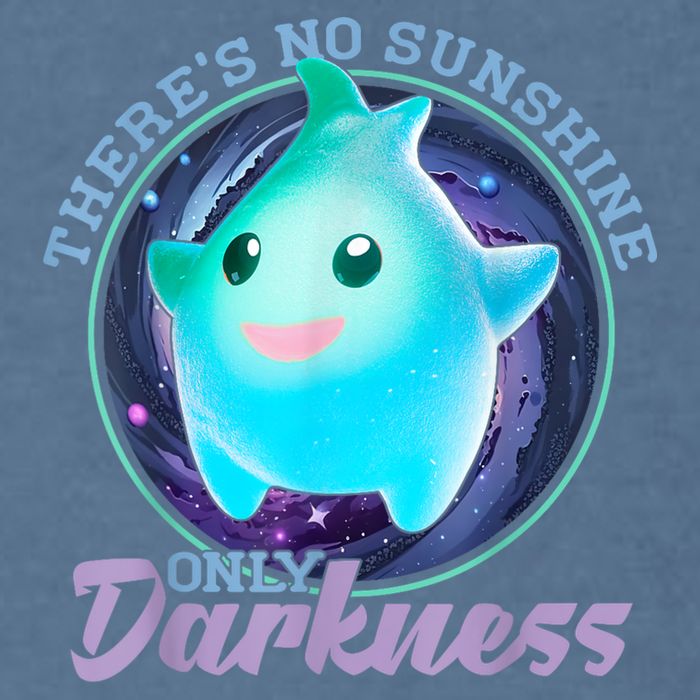 Theres No Sunshine Only Darkness Shiny Garment-Dyed Sweatshirt