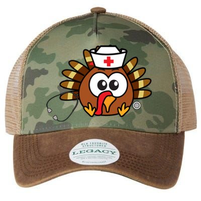 Thanksgiving Nurse Turkey Gift Cool Funny Feast Day Gift Legacy Tie Dye Trucker Hat