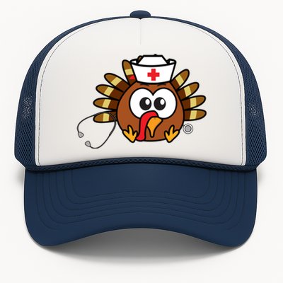 Thanksgiving Nurse Turkey Gift Cool Funny Feast Day Gift Trucker Hat