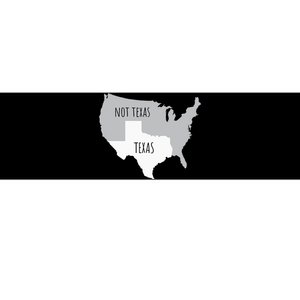 Texas Not Texas With America Map Bumper Sticker