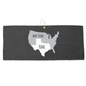 Texas Not Texas With America Map Large Microfiber Waffle Golf Towel