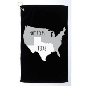 Texas Not Texas With America Map Platinum Collection Golf Towel