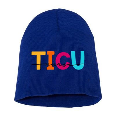 Ticu Nurse Trauma Icu Nurses Emergency Room Nurse Er Gift Short Acrylic Beanie