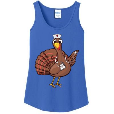 Thanksgiving Nurse Turkey Gift Cool Funny Feast Day Gift Ladies Essential Tank