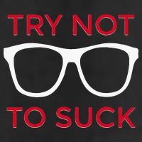 Try Not To Suck Funny Baseball Garment-Dyed Fleece Hoodie