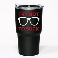 Try Not To Suck Funny Baseball Tumbler
