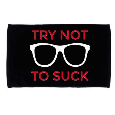 Try Not To Suck Funny Baseball Microfiber Hand Towel
