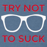 Try Not To Suck Funny Baseball Garment-Dyed Sweatshirt