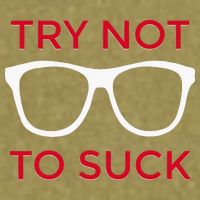 Try Not To Suck Funny Baseball Garment-Dyed Women's Muscle Tee