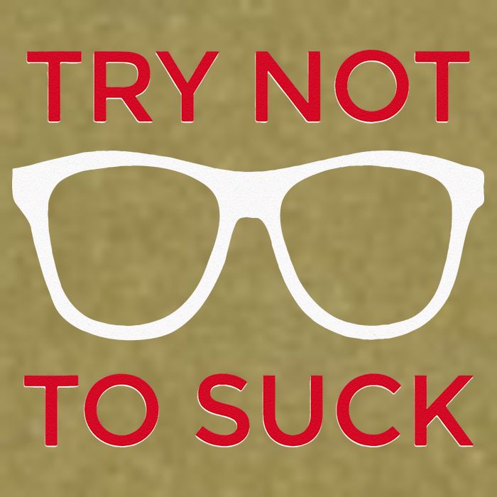 Try Not To Suck Funny Baseball Garment-Dyed Women's Muscle Tee