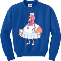 Thanksgiving Nurse Turkey Gift Kids Sweatshirt