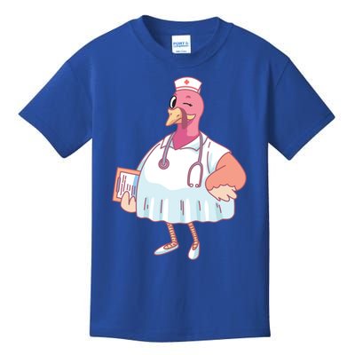 Thanksgiving Nurse Turkey Gift Kids T-Shirt