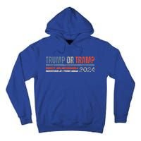 Trump Not The Tramp Trump Vance 2024 Tall Hoodie