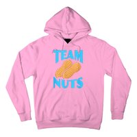 Team Nuts Team Boy Gender Reveal Pregnancy Baby Party Hoodie