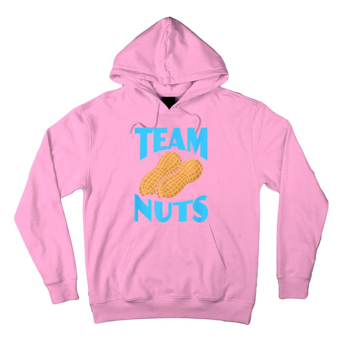 Team Nuts Team Boy Gender Reveal Pregnancy Baby Party Hoodie