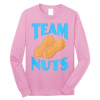 Team Nuts Team Boy Gender Reveal Pregnancy Baby Party Long Sleeve Shirt