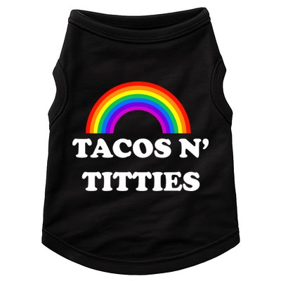Tacos N Titties Pride Month Lgbtq Doggie Tank