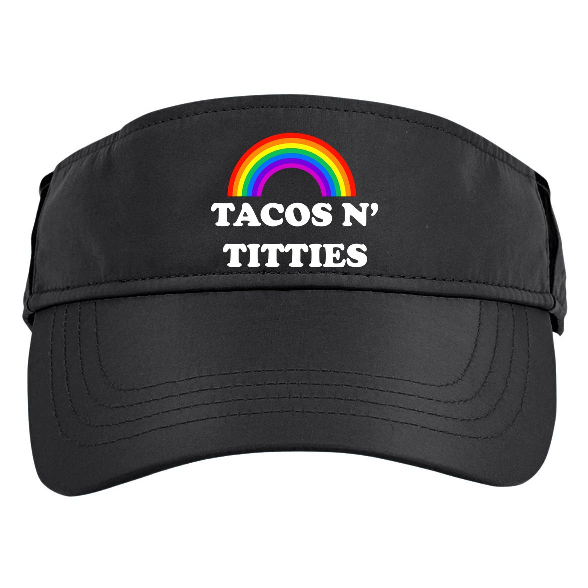 Tacos N Titties Pride Month Lgbtq Adult Drive Performance Visor