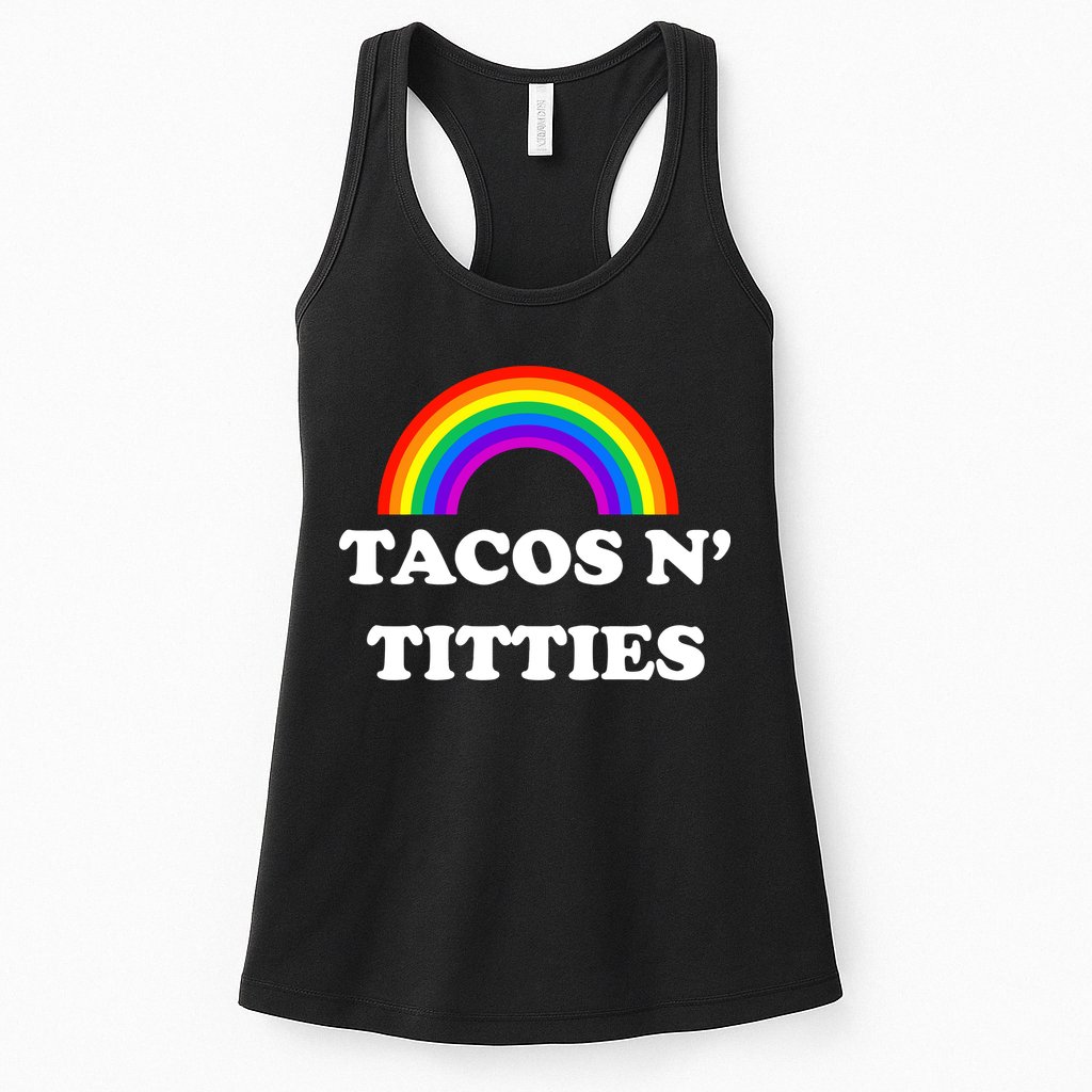 Tacos N Titties Pride Month Lgbtq Womens Tank Top