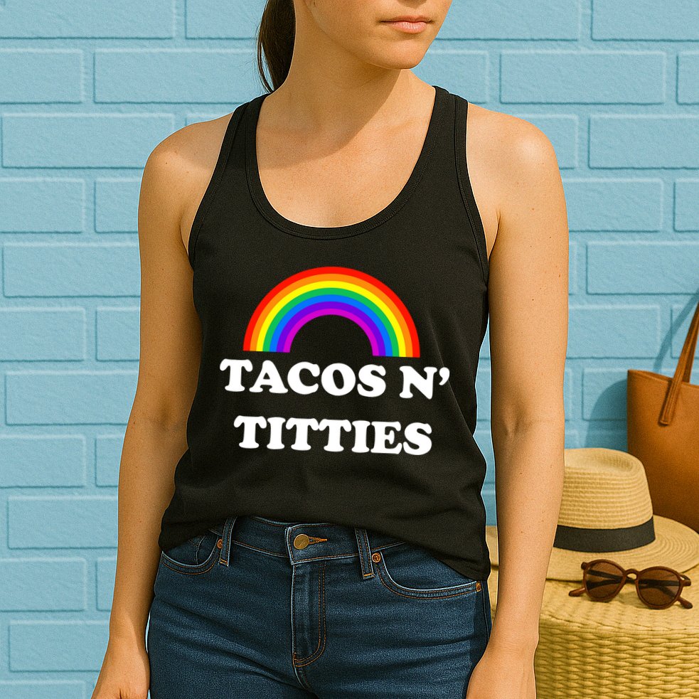 Tacos N Titties Pride Month Lgbtq Womens Tank Top