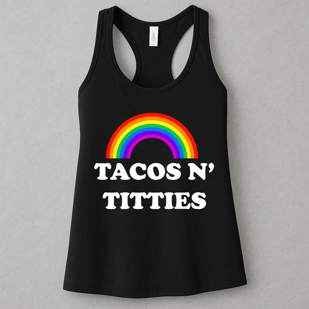 Tacos N Titties Pride Month Lgbtq Womens Tank Top