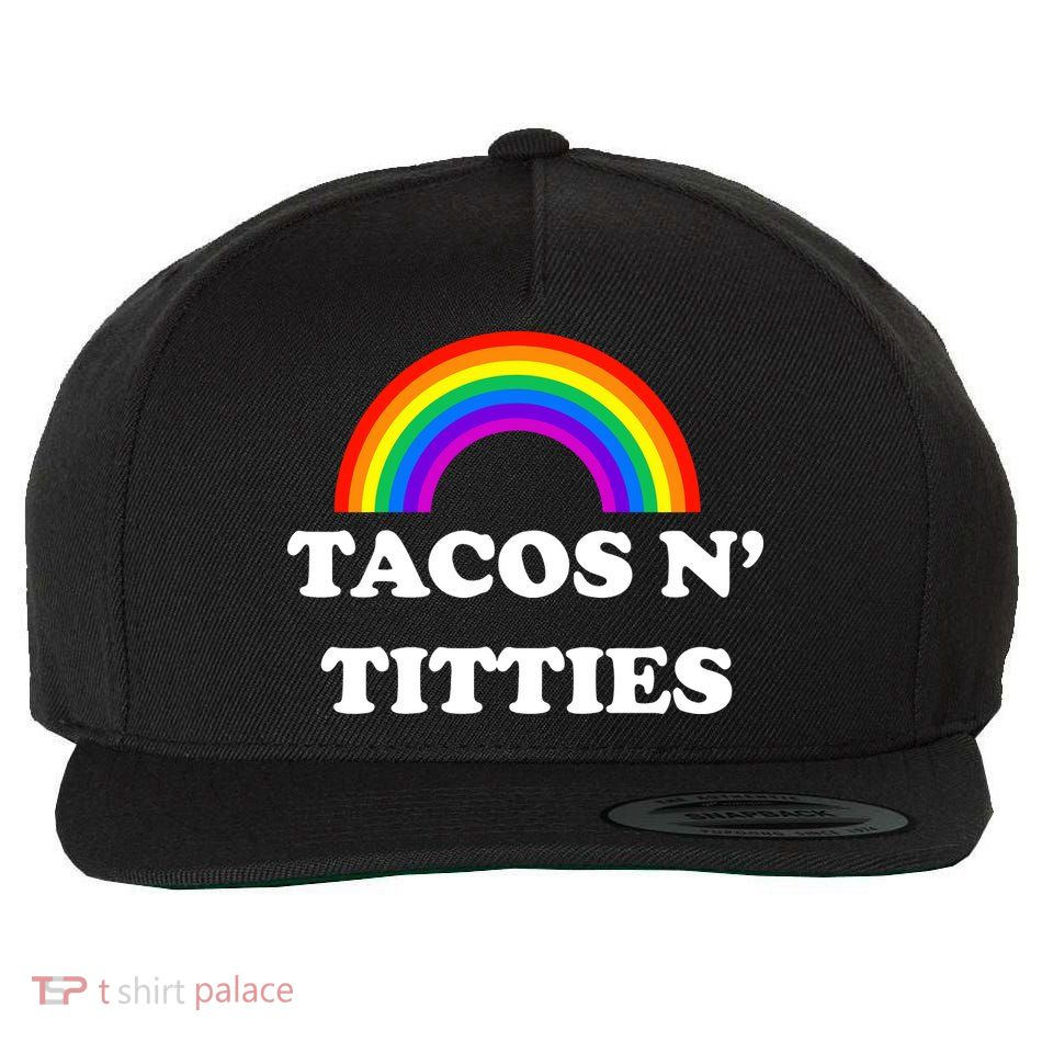 Tacos N Titties Pride Month Lgbtq Wool Snapback Cap