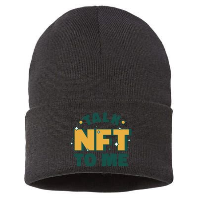 Talk NFT To Me Sustainable Knit Beanie