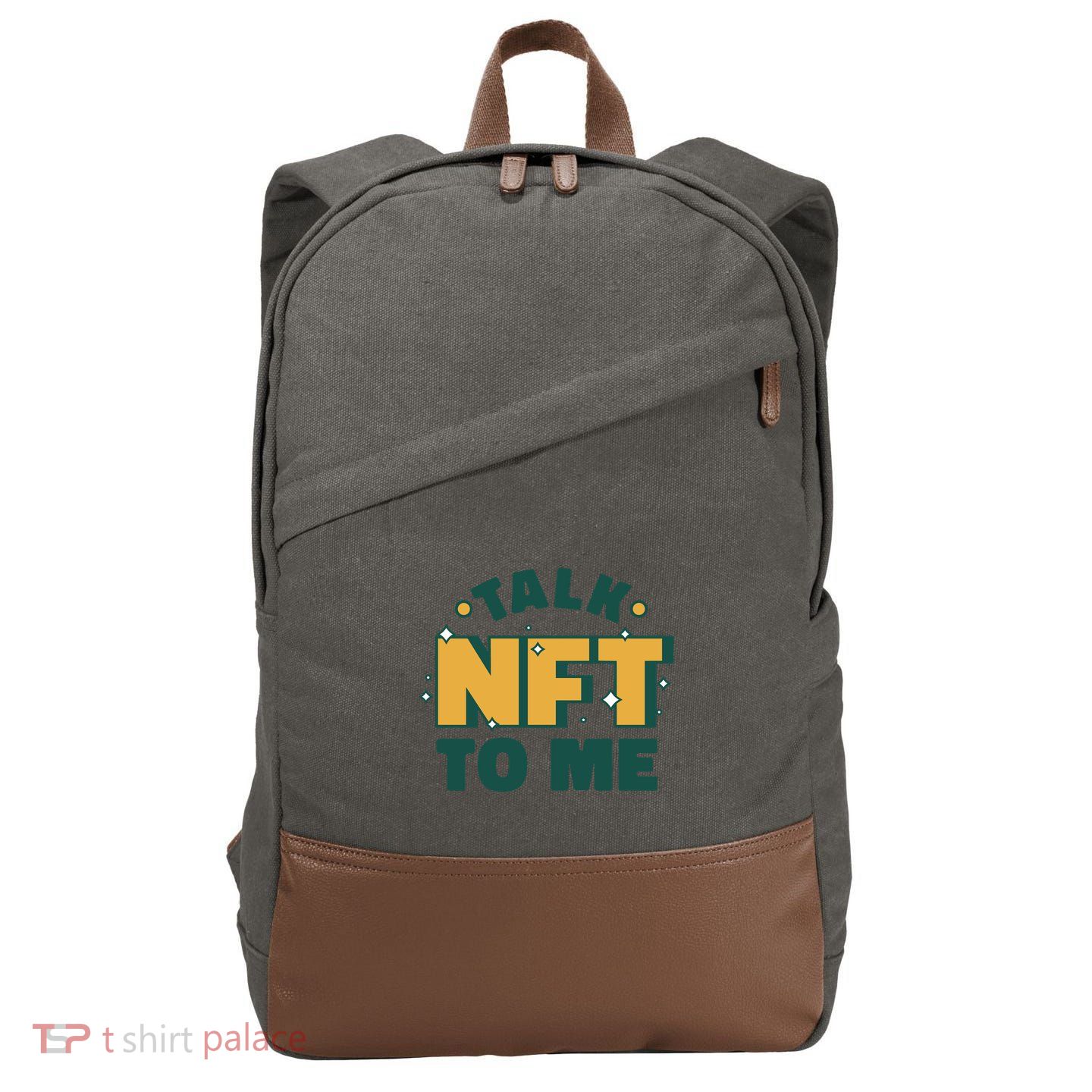 Talk NFT To Me Cotton Canvas Backpack