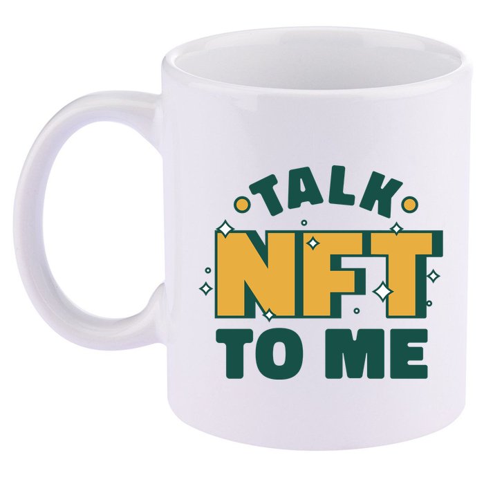Talk NFT To Me 11oz C Handle Ceramic Mug