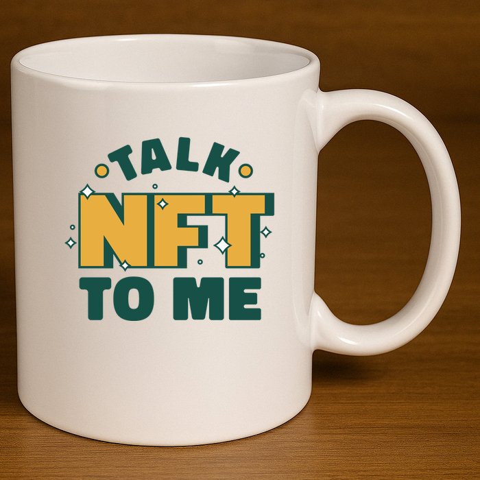 Talk NFT To Me 11oz C Handle Ceramic Mug