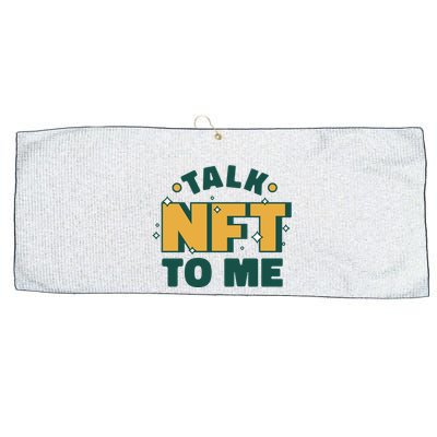 Talk NFT To Me Large Microfiber Waffle Golf Towel