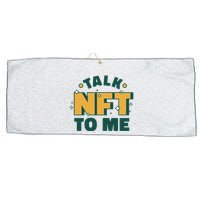 Talk NFT To Me Large Microfiber Waffle Golf Towel