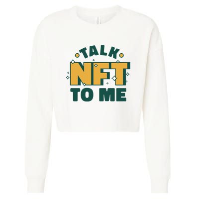 Talk NFT To Me Cropped Pullover Crew